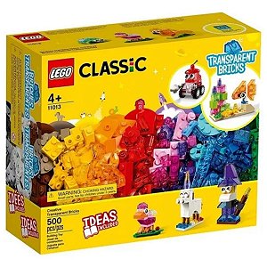 Lego Classic Blocos Transparentes Criativos 500 Peças 11013