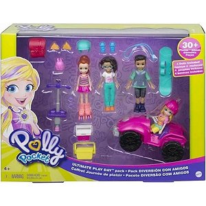 Polly Pocket Pacote De Diversão Com Amigos- Mattel 