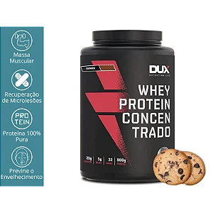 Whey Protein Concentrado Cookies DUX 900g