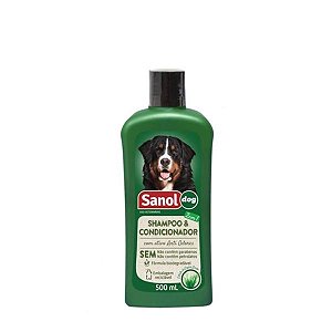 Shampoo Sanol Dog Cães Citrus 2 em 1- 500 ml