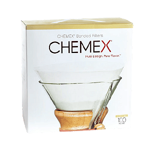 FILTRO CIRCULAR PRÉ DOBRADO PARA CHEMEX 100 UN (6 a 8 Xícaras)