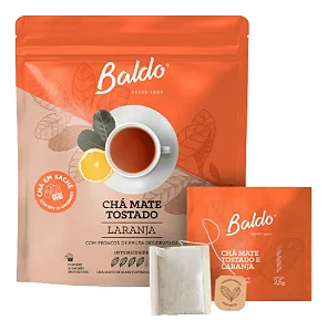 Chá Mate Tostado E Laranja Infusão Baldo 10 saches