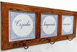 Quadro cabideiro triplo - Cozinha