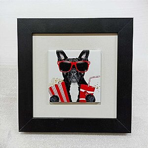 Quadro de azulejo - Cão