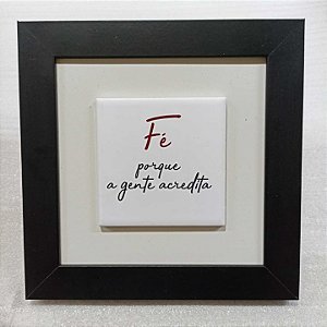 Quadro de azulejo - Fé