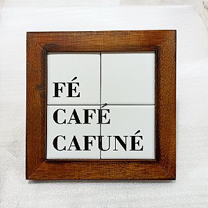 Quadro de azulejo - Cafuné