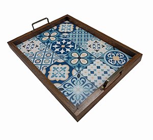 Bandeja de Azulejo - Azulejos Azuis
