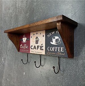 Prateleira de azulejo - Café