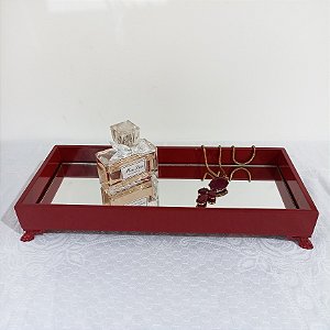 Bandeja Lavabo - Vermelha retangular