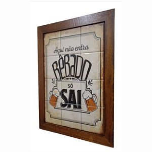 Quadro de azulejo - Bêbado