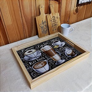 Bandeja de Pinus - Café black