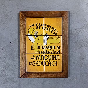 Quadro de azulejo - Homer