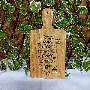 Tábua decorativa - Café