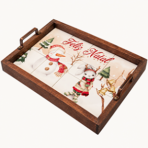Bandeja de Azulejo - Feliz natal