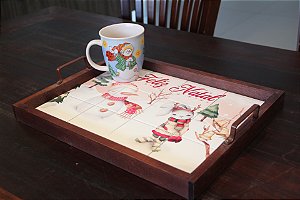 Bandeja de Azulejo - Feliz natal
