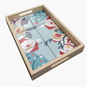 Bandeja de Pinus - Papai noel