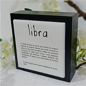 Cubo Preto e Branco Signo Libra