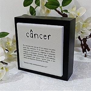 Cubo Preto e Branco Signo Câncer