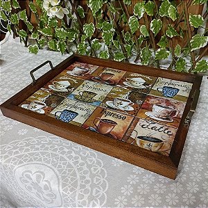 Bandeja de Azulejo - Tipos Café