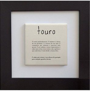 Quadro de azulejo - Signo Touro