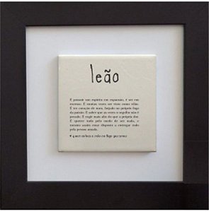 Quadro de azulejo - Signo Leão
