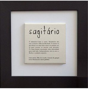 Quadro de azulejo - Signo Sagitário