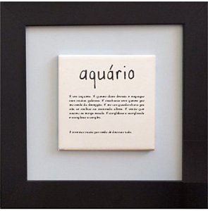 Quadro de azulejo - Signo Aquário