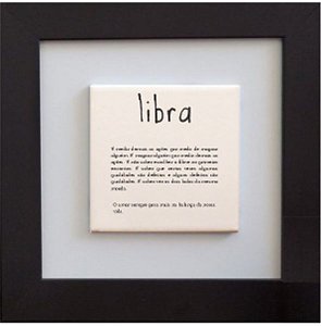 Quadro de azulejo - Signo Libra