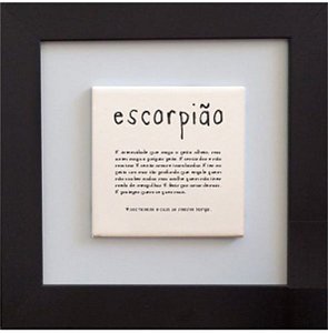 Quadro de azulejo - Escorpião