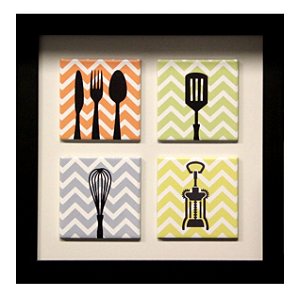 Quadro de azulejo Decor - Talheres