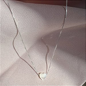 Colar madrepérola de coração