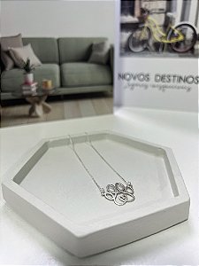 Colar patinha coração