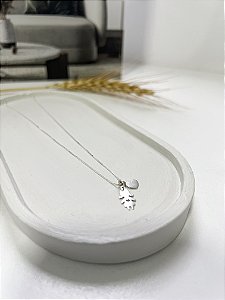 Colar patuá menina coração