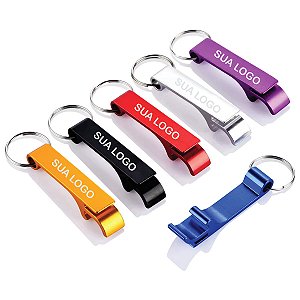 Kit 30 unidades Chaveiro Abridor de Garrafa Personalizado - Pé de Galinha Gravado a Laser