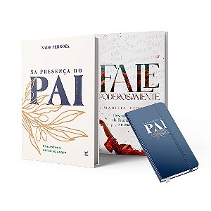 Combo Super Presença (1 Devocional na Presença do Pai 2025 + 1 Livro Fale Poderosamente + 1 Moleskine)