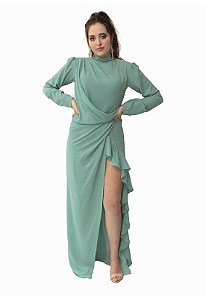 Vestido Longo Verde Ellizabeth Marques