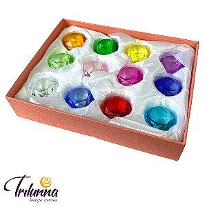 Cristais Formato Diamante 3 cm