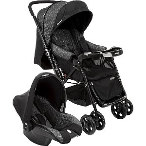 black and blue carrera sport 3 in 1 pushchair