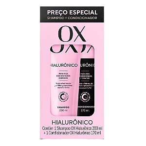Shampoo E Condicionador Ox Hialurônico Cabelos Desidratados
