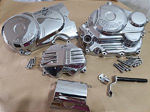 Kit tampas e peito Motor ML 125 cromados