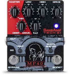 Pedal MP40 Geddy Lee Tech 21 Edição Limitada Signature SansAmp