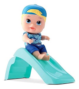 BONECO LITTLE DOLLS ESCORREGADOR MENINO 8095