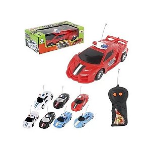 CARRO CONT REMOTO 3  FUNCOES POLICE