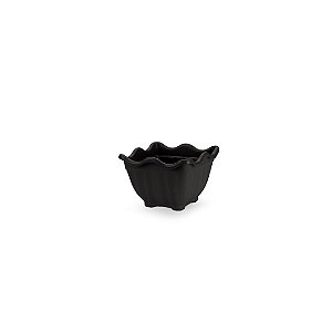 VASO FLOR QUADRADO MINI PRETO