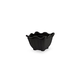 VASO FLOR QUADRADO PEQUENO PRETO