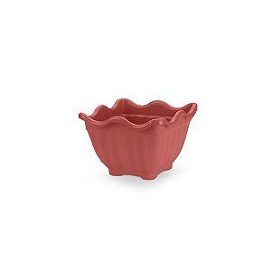 VASO FLOR QUADRADO MEDIO TELHA