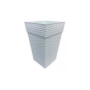 VASO QUAD COLUNA RATTAN MARMORIZADO 10L