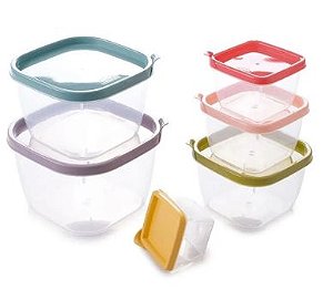 CJ POTES CONECT QUADRADO C/ 6PCS