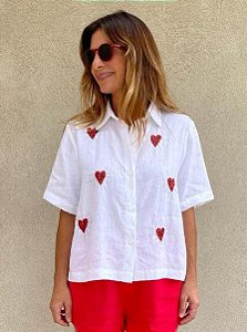 Camisa Manga Curta Hearts