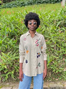 Camisa Orto Areia